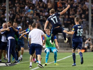 Futbalisti ŠK Slovan Bratislava.