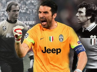Traja špičkoví talianski gólmani. Zľava: Sebastiano Rossi, Gianluigi Buffon a Dino Zoff.