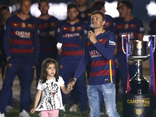 Luis Enrique s dcérou Xanou.