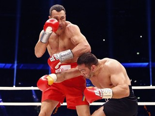Vladimír Kličko v zápase s Bulharom Pulevom.