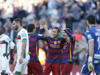 Ofenzívne trio Barcelony sa nenechalo zahanbiť ani v zápase proti Granade.