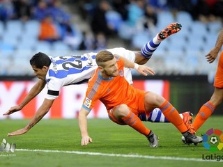 Real Sociedad zdolal Valenciu, oba góly strelil Jonathas