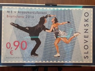 Slovenská pošta pripravila ku krasokorčuliarskym ME špeciálnu známku