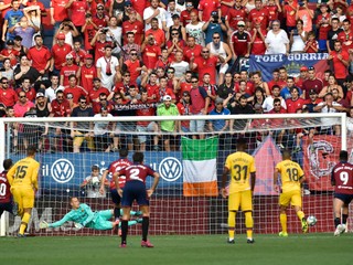 Zápas FC Barcelona a Osasuana.