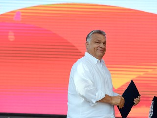 Na snímke maďarský premiér Viktor Orbán.