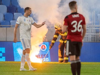 Ilustračná fotografia zo zápasu Slovan Bratislava - Trnava.
