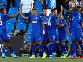 Futbalisti Getafe - archívna fotografia.