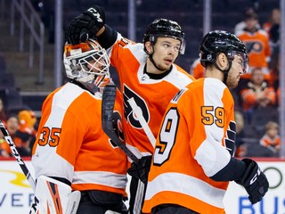 Hokejisti tímu Philadelphia Flyers - ilustračná fotografia.