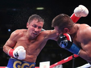 Gennadij Golovkin (vľavo) a Sergij Derevjančenko.