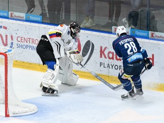 Momentka zo zápasu Nitra - Nowy Targ.