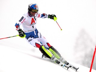 Francúzsky slalomár Alexis Pinturault na trati 1. kola slalomu SP mužov v rakúskom Kitzbüheli 26. januára 2019.