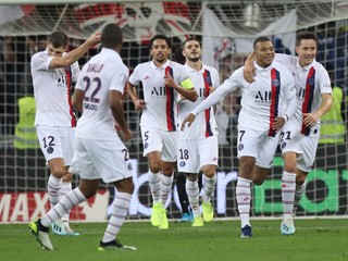 Futbalisti Paríž St. Germain.