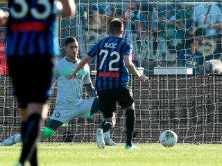 Josip Iličič v útočnej akcii počas zápasu 9. kola Serie A 2019/2020 Atalanta Bergamo - Udinese Calcio.