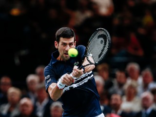 Novak Djokovič v osemfinále turnaja ATP Masters 1000 v Paríži.
