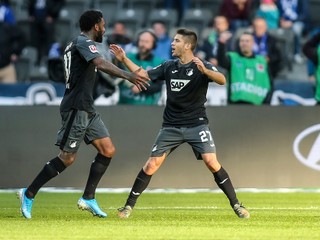 Futbalisti Hoffenheimu - ilustračná fotografia.