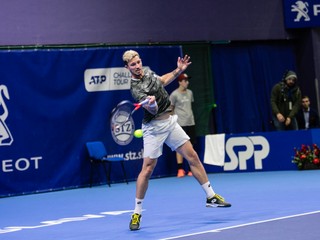 Dennis Novak počas finále Slovak Open 2019.