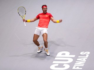 Rafael Nadal na finálovom turnaji Davisovho pohára 2019.