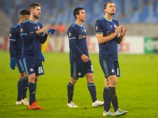 Futbalisti ŠK Slovan Bratislava.
