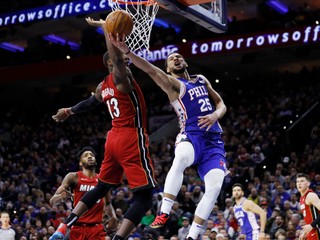 Momentka zo zápasu Philadelphia - Miami.