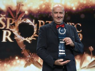 Otec Petry Vlhovej Igor Vlha prevzal ocenenie za 1. miesto v kategórii jednotlivec počas slávnostného vyhlásenia ankety Športovec roka 2019.