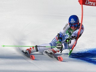 Petra Vlhová počas prvého kola obrovského slalomu v rakúskom Lienzi.