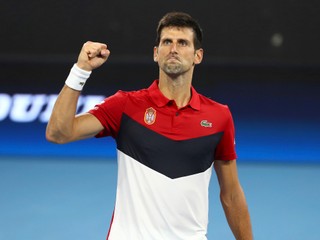 Novak Djokovič na ATP Cupe 2020.
