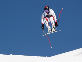 Beat Feuz počas zjazdu Svetového pohára vo švajčiarskom Wengene.
