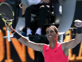 Rafael Nadal v 1. kole Australian Open 2020.