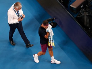Federer počas Australian Open 2020.