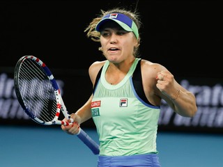 Sofia Keninová vo finále Australian Open 2020.