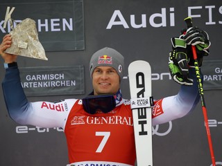 Alexis Pinturault vyhral obrovský slalom v Garmisch-Partenkirchene 2020.