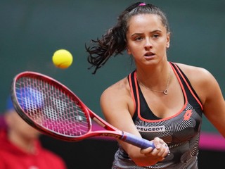 Viktória Kužmová vo Fed Cupe 2020.