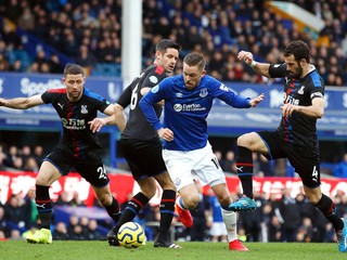 Gylfi Sigurdsson z FC Everton v zápase proti Crystal Palace.