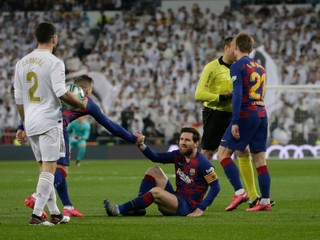 Momentka zo zápasu Real Madrid - FC Barcelona.