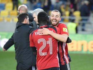 Futbalisti Spartaka Trnava.