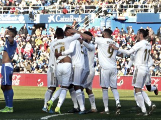 Futbalisti Realu Madrid.