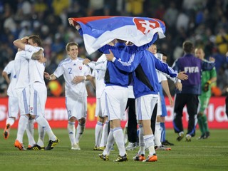 Momentka zo zápasu Slovensko - Taliansko na MS vo futbale 2010.