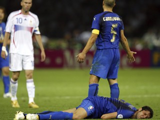 Zinedine Zidane a Marco Materazzi.