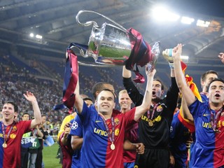 Andrés Iniesta vyhral s Barcelonou Ligu majstrov štyri razy.
