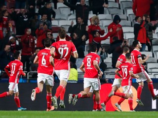 Futbalisti Benfica Lisabon.