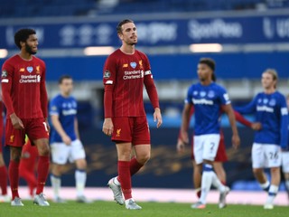 Jordan Henderson po zápase Liverpool FC - FC Everton.