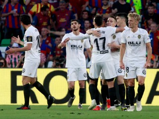 Futbalisti Valencie - ilustračná fotografia.