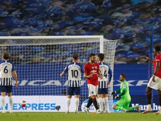 Bruno Fernandes sa teší po strelenom góle.