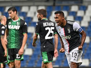 Momentka zo zápasu Sassuolo - Juventus Turín.