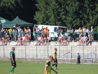 Momentka zo zápasu Handlová - Prievidza.