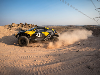Testovanie Extreme E v Saudskej Arábii.