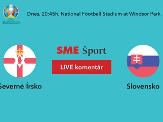 Futbal Severné Írsko - Slovensko, baráž EURO 2020 dnes LIVE.