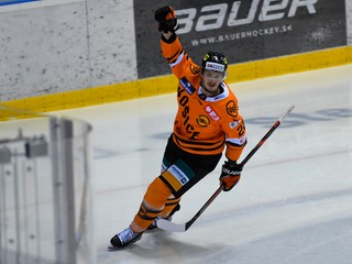 Pavel Klhůfek z HC Košice po strelenom góle.