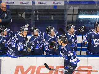 Radosť hokejistov HK Poprad.