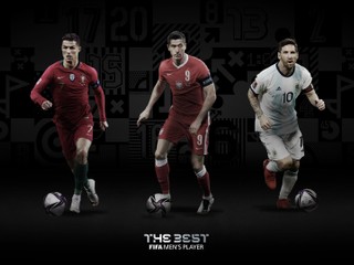 Kandidáti na cenu Najlepší hráč podľa FIFA: Cristiano Ronaldo, Robert Lewandowski, Lionel Messi.